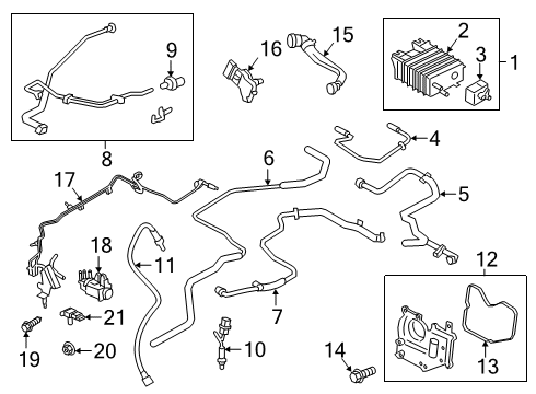 Ford HG9Z-9D289-B Tube Assembly - Fuel Vapour Separator