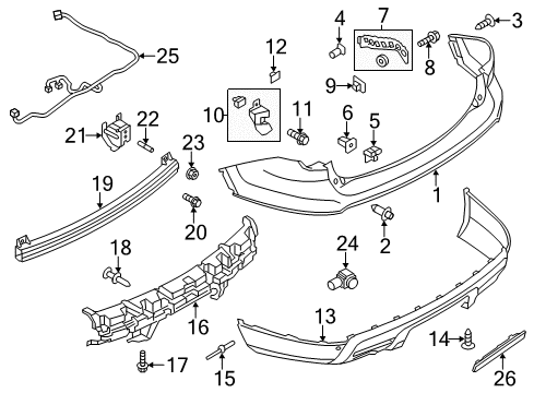 Ford BB5Z-17F828-CA Bumper - Extension