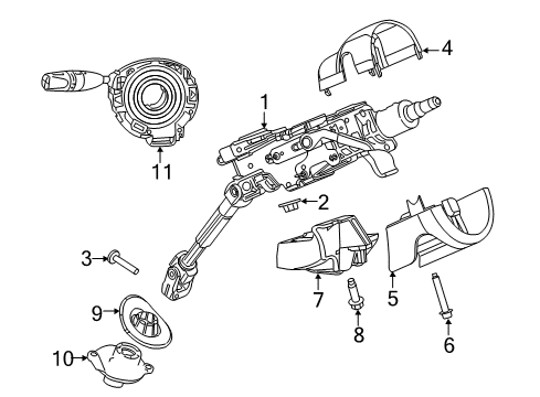 Mopar 56054859AF Module-Steering Column