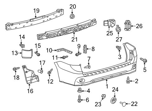 Toyota 52575-08010 Side Retainer