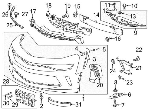 GM 84209672 Front Bumper Cover