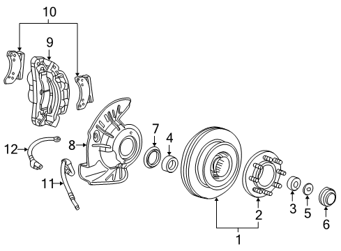 Ford BC2Z-4221-A Side Bearings