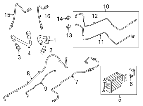 Ford FL3Z-9C015-B Vapor Hose