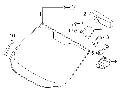 Ford GJ5Z-78018A16-AB Molding