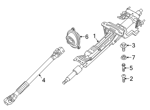 2019 BMW Z4 Steering Column & Wheel, Steering Gear & Linkage STEERING SHAFT SLEEVE Diagram for 32306862103