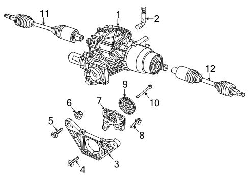 2015 Chrysler 200 Axle & Differential - Rear Shaft-Axle Half Diagram for 68248718AD