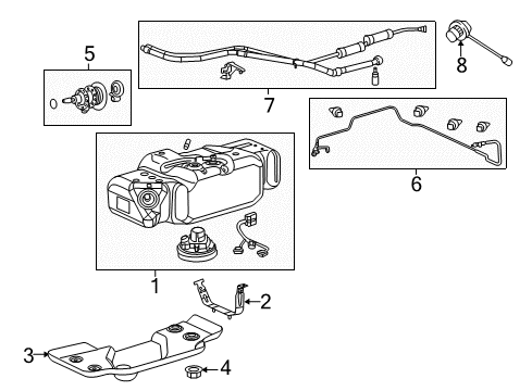 2017 Ram 1500 Diesel Aftertreatment System Strap-Def Tank Diagram for 68161467AC