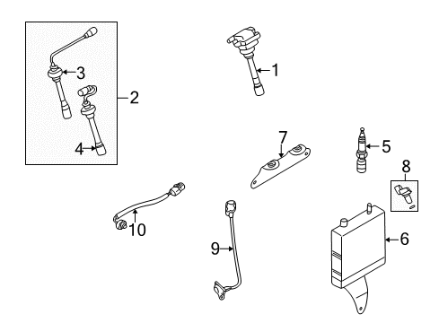 2004 Chrysler Sebring Ignition System Plug Diagram for 68304168AA