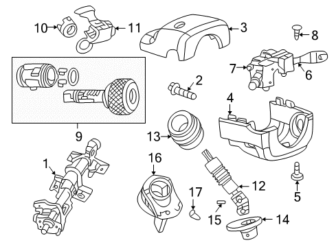2001 Plymouth Neon Switches Switch-Multifunction Diagram for 5073044AB