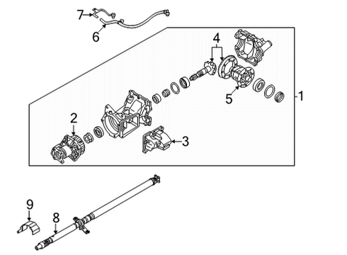 2021 Nissan Rogue Axle & Differential - Rear FINAL ASSY DRIVE Diagram for 38300-6RE3A