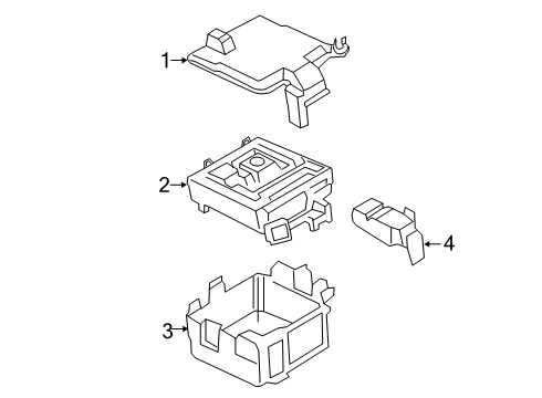 2021 Ford Transit-350 Fuse & Relay Lower Cover Diagram for KK3Z-14A003-B