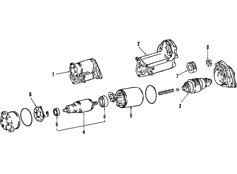 2013 Toyota Tacoma Starter Starter Diagram for 28100-75091