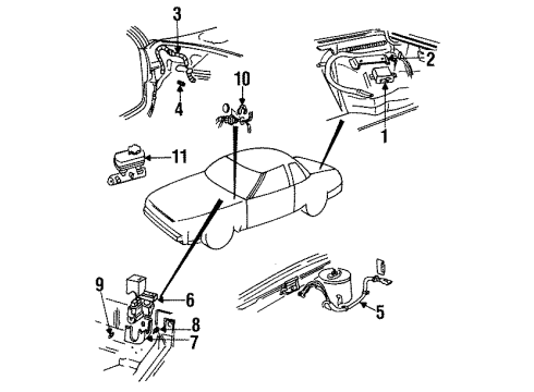 1993 Buick Riviera Hydraulic System Valve Asm Diagram for 18020180