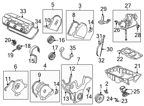 2003 Acura CL Senders Pump Assembly, Oil (Yamada) Diagram for 15100-PGE-A12