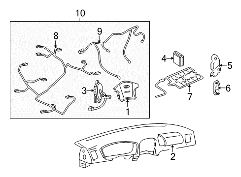 2004 Hyundai Elantra Air Bag Components Sensor Assembly-Satellite, RH Diagram for 95920-2D300