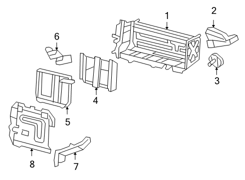 2005 Honda Accord Electrical Components Cover, Ipu Diagram for 1B830-RCJ-A04