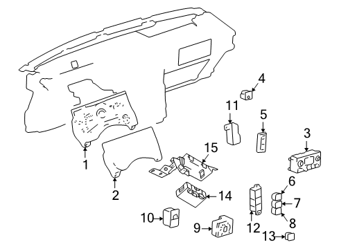 2005 Hummer H2 Transfer Case Select Switch Diagram for 19259310