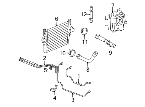 2007 Dodge Ram 2500 Intercooler Clamp-Hose Diagram for 55056561AB