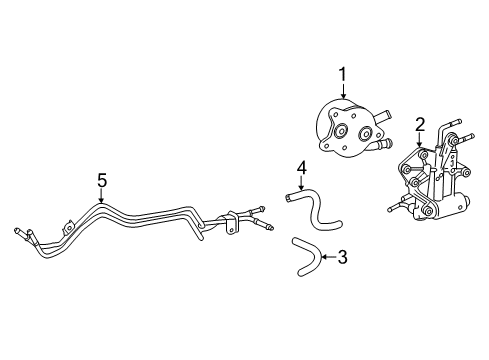 2011 Toyota Tundra Trans Oil Cooler Outlet Hose Diagram for 32942-0C050