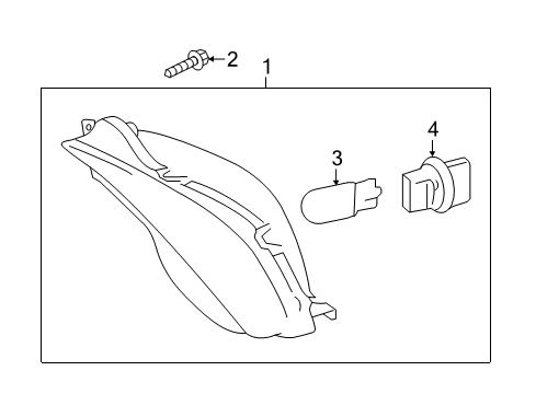 2017 Toyota Camry Bulbs Daytime Run Lamp Diagram for 81430-06030