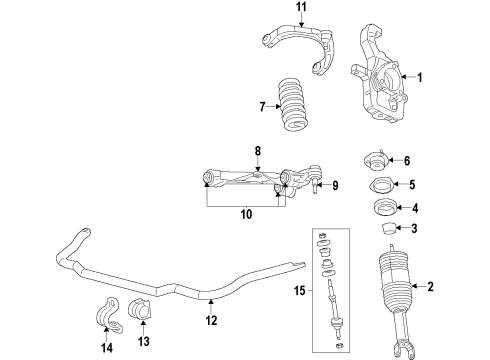 2015 Ram 1500 Front Suspension Components, Lower Control Arm, Upper Control Arm, Ride Control, Stabilizer Bar Sensor-Ride Height Diagram for 56029594AC