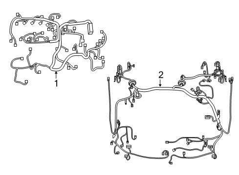 2019 Toyota C-HR Wiring Harness Engine Harness Diagram for 82121-F4060