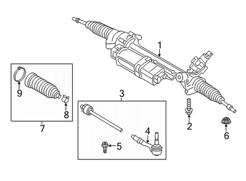 2020 BMW X6 Steering Column & Wheel, Steering Gear & Linkage STEERING GEAR, ELECTRIC Diagram for 32106899862