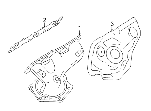 2011 Nissan Murano Exhaust Manifold Cover-Exhaust Manifold Diagram for 16590-1AA0A