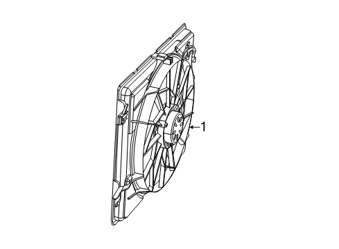 2022 Dodge Durango Cooling Fan RADIATOR COOLING Diagram for 68482591AC