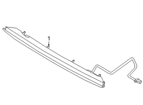 2022 Kia Carnival High Mount Lamps Nut-Cap Diagram for 822643E000