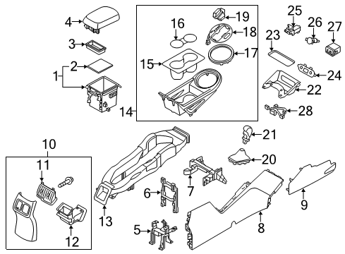 2014 Kia Sportage Heated Seats Switch Assembly-Front Seat Diagram for 933303W000GAH