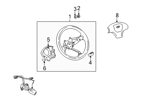 2006 Hyundai Tiburon Cruise Control System Actuator Assembly-Cruise Control Diagram for 96440-2D001