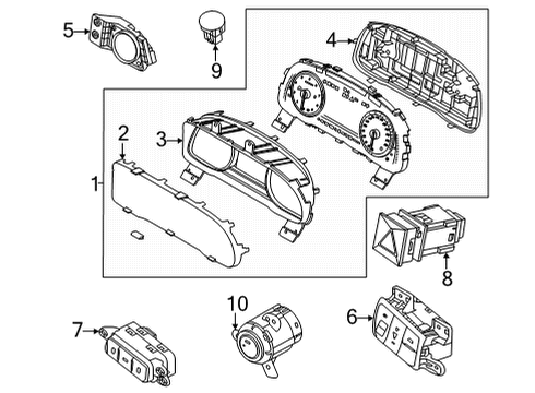 2020 Kia Cadenza Switches Switch Assembly-Position Diagram for 427004G200
