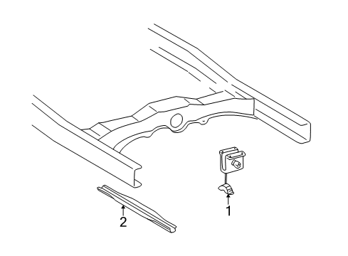 2002 Toyota Tacoma Carrier & Components - Spare Tire Spare Carrier Diagram for 51900-04041