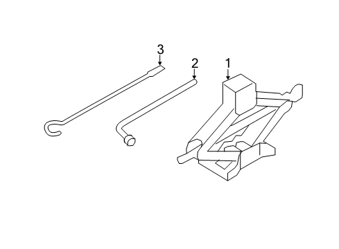 2018 Nissan Rogue Jack & Components Jack Complete Diagram for 99550-5HA0A