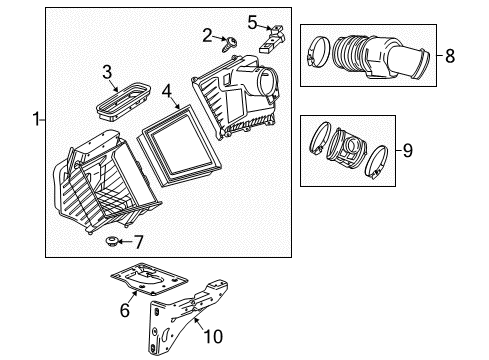 2018 GMC Sierra 2500 HD Powertrain Control Seal Diagram for 84055693