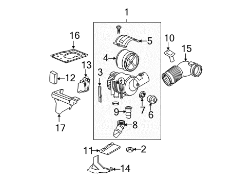 2006 Chevrolet Silverado 3500 Powertrain Control Oxygen Sensor Diagram for 19209812