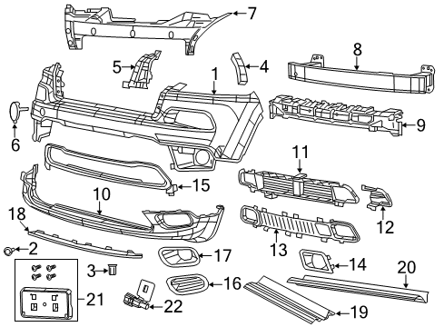 2015 Jeep Cherokee Automatic Temperature Controls Bracket-Fender Diagram for 68210064AD