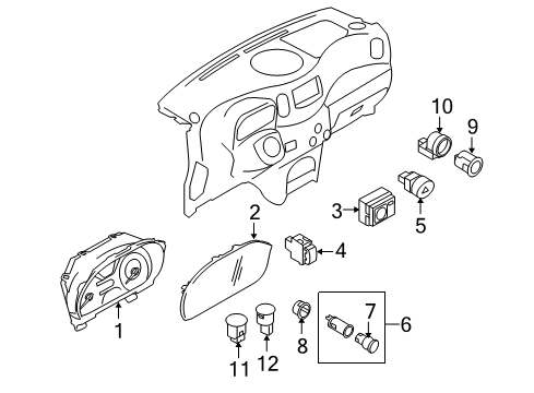 2009 Nissan Cube Ignition Lock Lock Steering Diagram for D8700-ED027