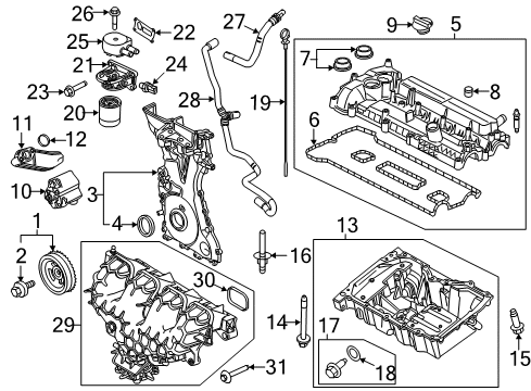 2018 Ford Focus Engine Parts Plug 0 Diagram for 9L8Z-6730-A