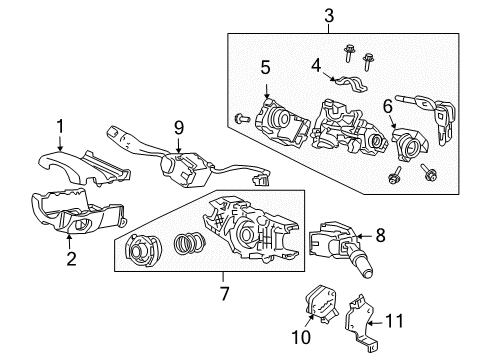 2007 Honda Accord Switches Bracket, Drive By Wire Driver Diagram for 37851-RCJ-A00