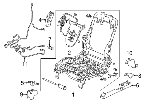 2012 Honda CR-V Tracks & Components Foot Cove*NH167L* Diagram for 81677-T0A-A01ZC