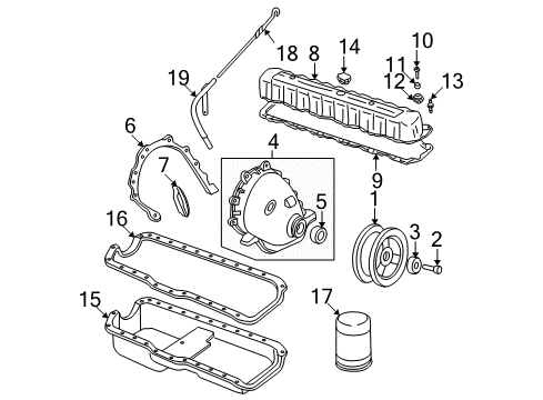 1999 Jeep Wrangler Filters GROMMET-INSULATOR Diagram for 53010424