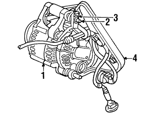 2002 Chrysler Prowler Alternator ALTERNATR-Engine Diagram for 4868402AA