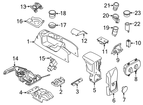 2018 Ford Transit Connect Switches Hazard Switch Diagram for BK3Z-13350-A