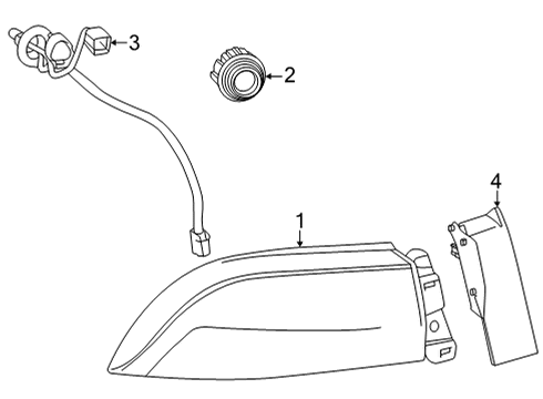 2021 Toyota Mirai Tail Lamps Wire Diagram for 81555-62100