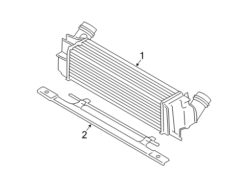 2015 BMW X3 Intercooler Charge-Air Cooler Diagram for 17517823571