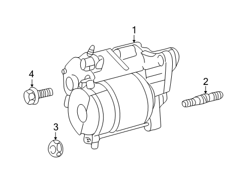 2008 Dodge Durango Starter Engine Starter Diagram for 56029750AB