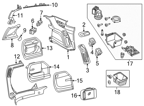 2020 Chrysler Pacifica Interior Trim - Side Panel SWITCH-VACUUM Diagram for 68443113AA
