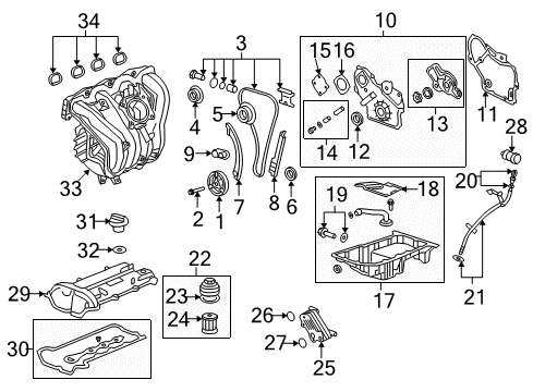 2006 Pontiac G6 Intake Manifold Plenum Gasket Diagram for 12594815